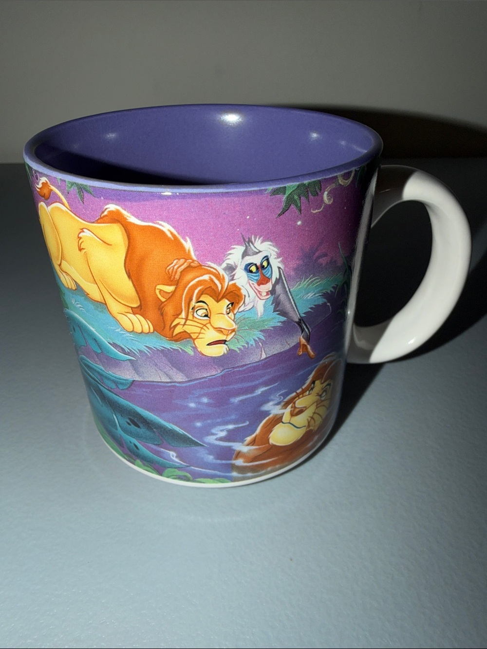 90’s Disney Purple Lion King Ceramic Mug